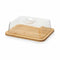 Kaasplank Met deksel Bruin Transparant Bamboe 19,1 x 7,5 x 25,1 cm (4 Stuks)