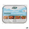 Bakje met deksel Algon Aluminium Rechthoekig 590 ml 19,5 x 14,5 x 4 cm (12 Stuks)