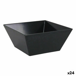 Aperitiefschaaltje La Mediterránea Melamine Antraciet 18 x 18 x 8 cm (24 Stuks)