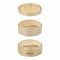 Stoomkoker Quttin 2 niveaus Bamboe 20 x 15 cm (12 Stuks) (19-17 x 15.5 cm)