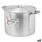 Casserolepan met deksel Ø 30 cm Zilverkleurig Aluminium (4 Stuks)