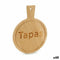 Snackdienblad Met handvat Bamboe Raad van bestuur 14 x 1 x 19 cm (48 Stuks)