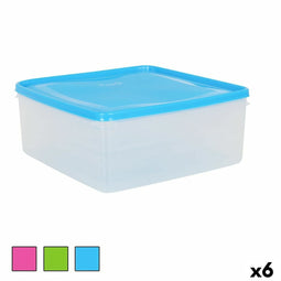 Lunchbox Vierkant 24 x 24 x 10 cm (6 Stuks)