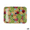 Ontbijtdienblad Quid Habitat Multicolour Plastic 32 x 23 x 1,7 cm Met handvatten Vruchten (12 Stuks)