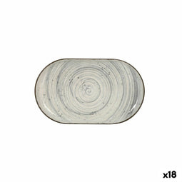 Snackdienblad La Mediterránea Vortex Ovalen 25 x 15 x 2,2 cm (18 Stuks)