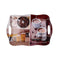 Ontbijtdienblad Quid Habitat Multicolour Plastic 34 x 25 x 2 cm Met handvatten Koffie (12 Stuks)