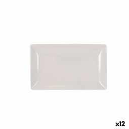Snackdienblad La Mediterránea Wit 30 x 20 x 2,5 cm (12 Stuks)