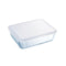 Rechthoekige lunchbox met deksel Pyrex Cook&freeze 28 x 23 x 10 cm 4,2 L Transparant Glas Silicon...