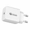 Wandlader + USB-Kabel-C PcCom Wit 20 W