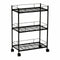Groentetrolley Andrea House cc72095 3 Planken Zwart Metaal