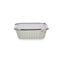 Set Keukenservies Wegwerpbaar Met deksel Aluminium 14,5 x 7,5 x 12,5 cm (12 Stuks)