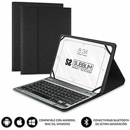 Tablet en toetsenbord Case Subblim SUB-KT2-BT0001 10.1" Zwart Qwerty Spaans QWERTY Bluetooth