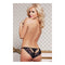 Lace Brief Seven Til Midnight Zwart/Blauw Maat S