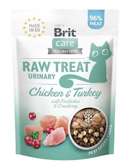 BRIT Care Raw Treat Urinary chicken with turkey - Kattensnoepje - 40g