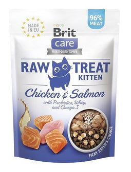 BRIT Care Raw Treat Kitten chicken with salmon - Kattensnoepje - 40g