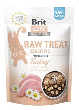 BRIT Care Raw Treat Sensitive turkey - Kattensnoepje - 40g