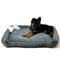 GO GIFT Lux grijs - huisdierenbed - 95 x 70 x 9 cm