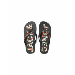 Heren Slippers Jack & Jones FWLOGO PALM PRINT 12230642 Zwart Schoenmaat 42-43