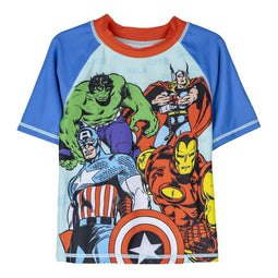 Bad t-shirt The Avengers Blauw Maat 5 Jaar