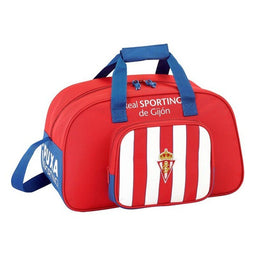 Sporttas Real Sporting de Gijón Rood Wit (40 x 24 x 23 cm)