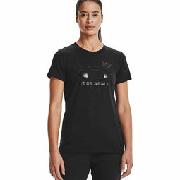Dames-T-Shirt met Korte Mouwen Under Armour Sportstyle Zwart Maat M