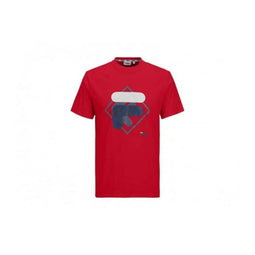 Heren-T-Shirt met Korte Mouwen Fila FAM0447 30002 Rood Maat M
