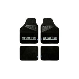 Vloermattenset voor auto Sparco Universeel Zwart/Gris (4 pcs)