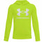 Kinderhoodie Under Armour Rival Big Logo 1 Limoengroen Maat 10-12 Jaar