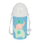 Fles met deksel en rietje Safta Elefantes Groen PVC 500 ml