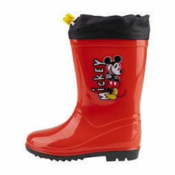 Kinderregenlaarzen Mickey Mouse Rood Schoenmaat 25