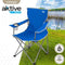 Inklapbare campingstoel Aktive Blauw 45 x 82 x 47 cm (4 Stuks)