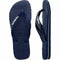 Heren Slippers Havaianas Logo Blauw Schoenmaat 44-45