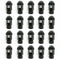 Set Bouten OMP 7075 40 mm M14 x 1,50 20 uds Zwart