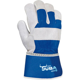 Werkhandschoenen JUBA Leer Suède Blauw Canvas Maat 10