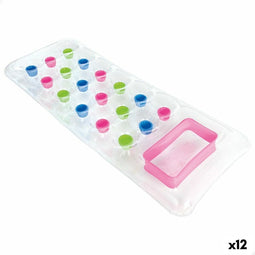 Opblaasbaar matras Intex Transparant 18 Glazen 188 x 17 x 71 cm