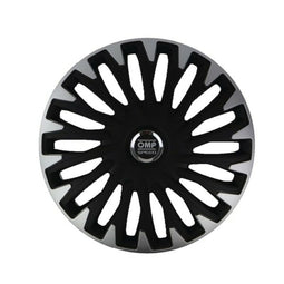 Hubkap OMP OMPS07021312 Zilverkleurig Zwart 13"