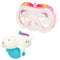 Set van waterpistool en duikbril Eolo Eenhoorn 14,5 x 10 x 6,5 cm (4 Stuks)