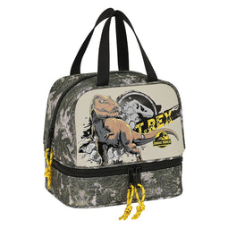 Lunchtrommel Jurassic World Warning Grijs 20 x 20 x 15 cm