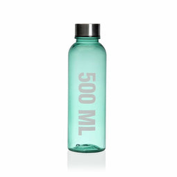 Waterfles Versa Groen 500 ml Staal polyestyreen 6,5 x 21,5 x 6,5 cm