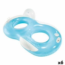 Opblaasbaar matras Intex Dubbel Cijfer 8 Ø 44 cm 198 x 117 cm (6 Stuks)