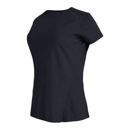 Dames-T-Shirt met Korte Mouwen Joluvi Runplex Zwart Maat XS