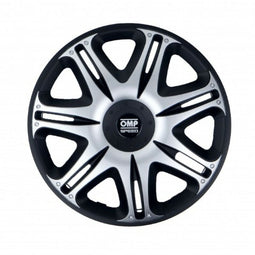 Hubkap OMP OMPS07031612 Zilverkleurig Zwart 16"