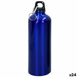 Waterfles Aktive 750 ml Karabijnhaak Aluminium 7 x 25 x 7 cm (24 Stuks)