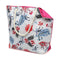 Strandtas 55,5 x 39 cm Roze Blommor Rood