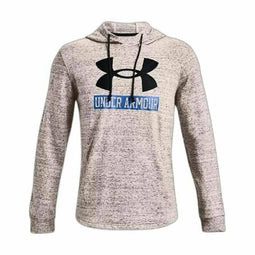 Herenhoodie Under Armour Rival Terry Logo Lichtgrijs Maat M