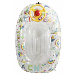 Opblaasbare Boot Transparant Regenboog 90 cm