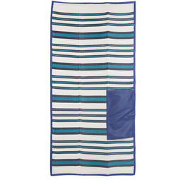 Strandhanddoek Milos Blauw Polypropyleen 90 x 180 cm