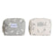 Reistasje DKD Home Decor Wit Grijs polialgodon Dinosaurus 15 x 6 x 12 cm (2 Stuks)