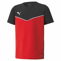 T-Shirt met Korte Mouwen voor kinderen Puma individualRISE Rood Zwart Maat 15-16 Jaar