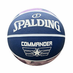 Basketbal Commander Solid Spalding Solid Purple Leer 6 Jaar